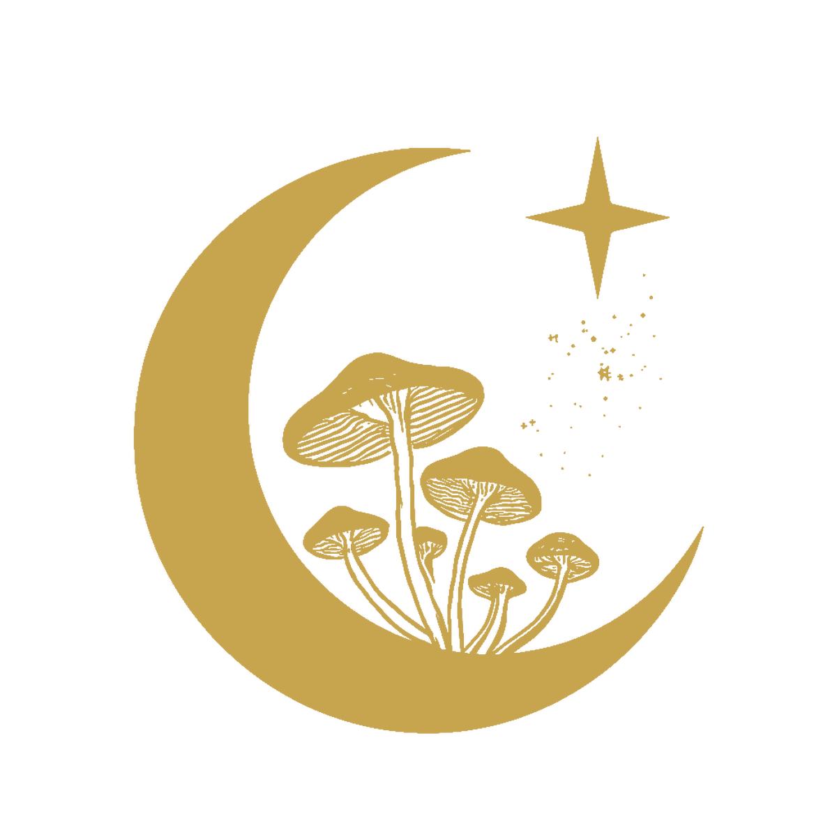 Healing Harvest mushroom gold mark